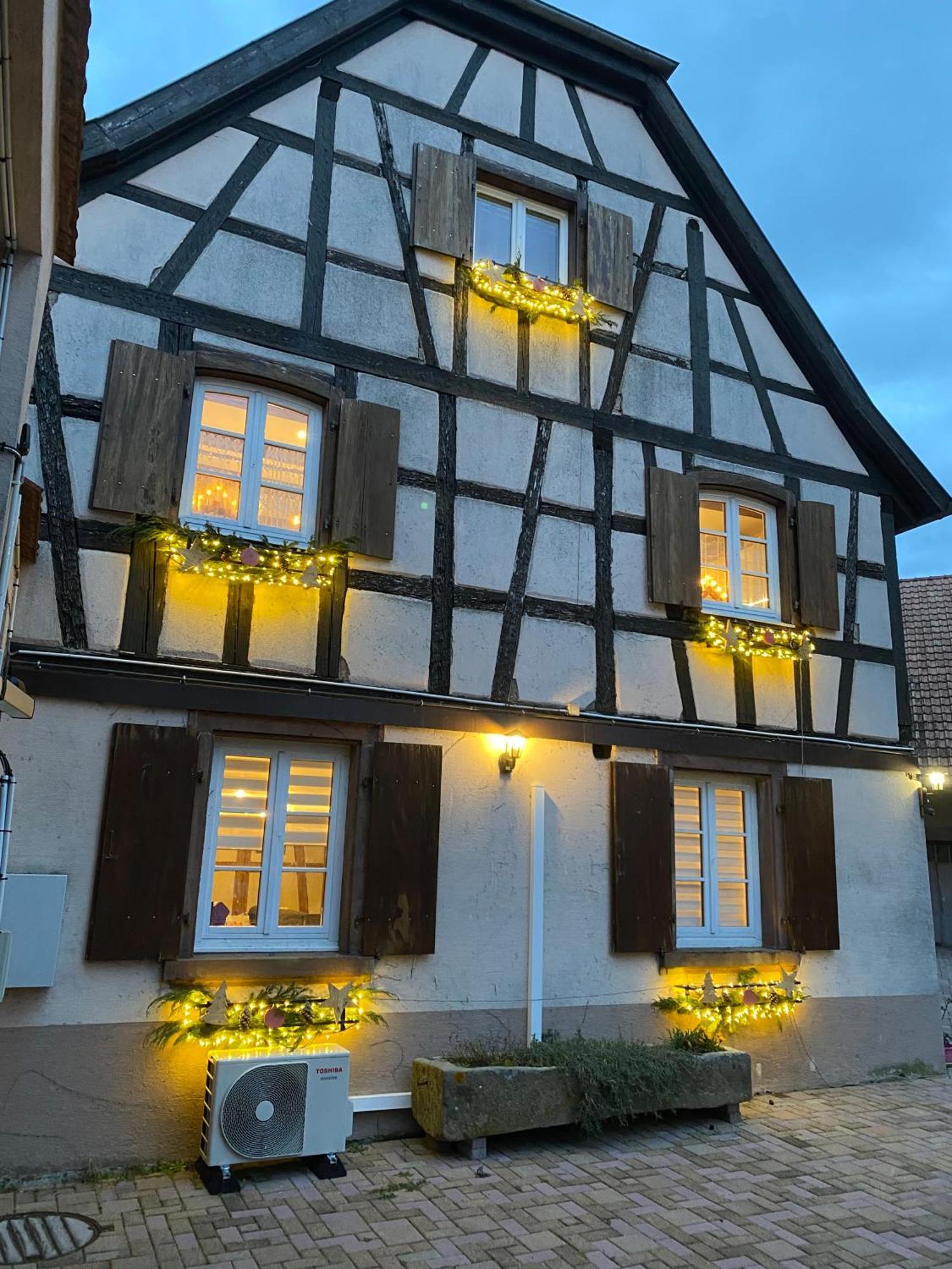 Le 128, Duplex Alsacien 10 Personnes, Piscine Apartment Horbourg Luaran gambar